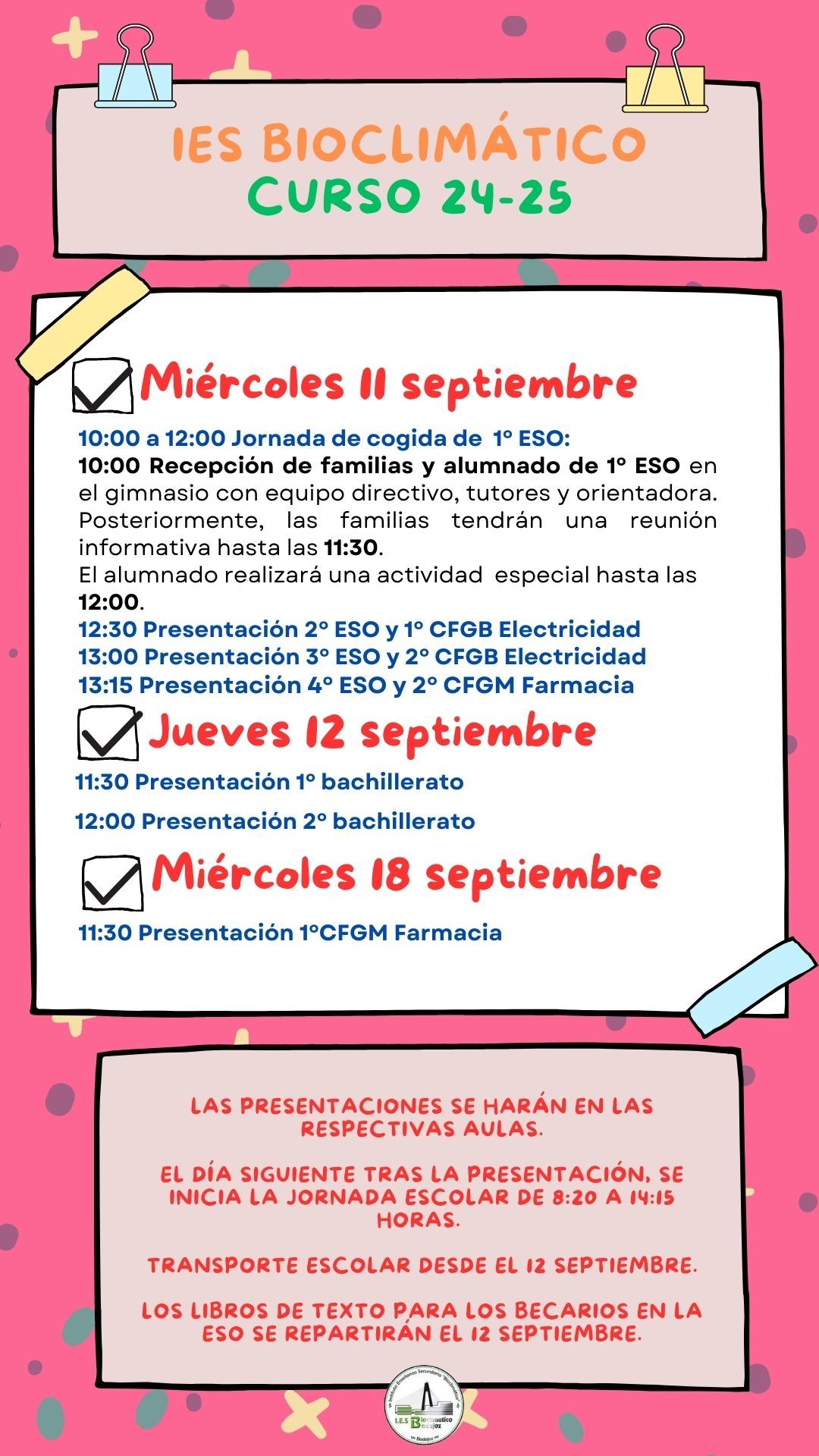 Inicio curso 24 25