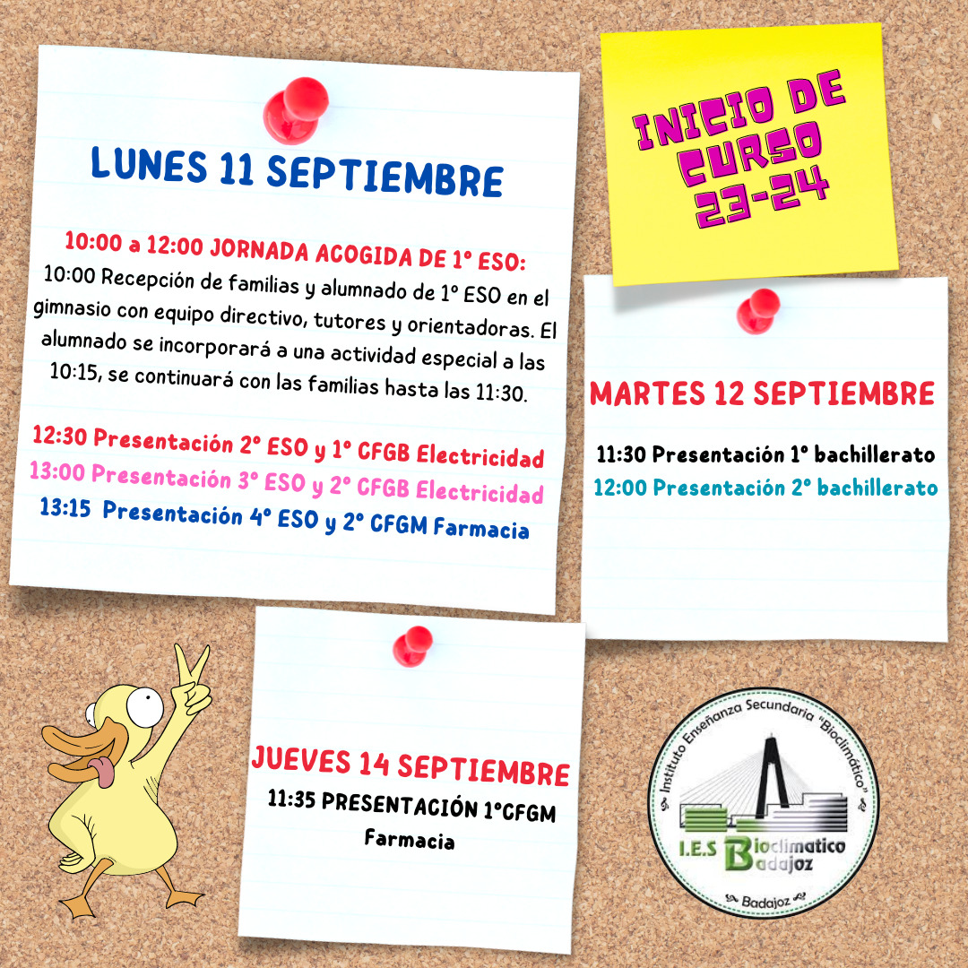 INICIO CURSO