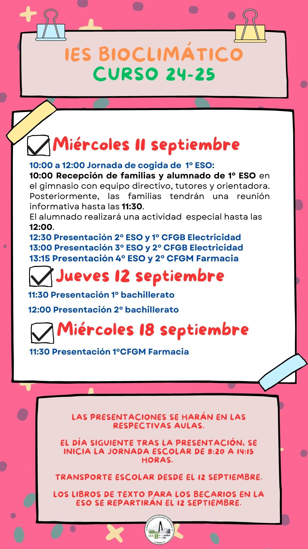 Inicio curso 24 25